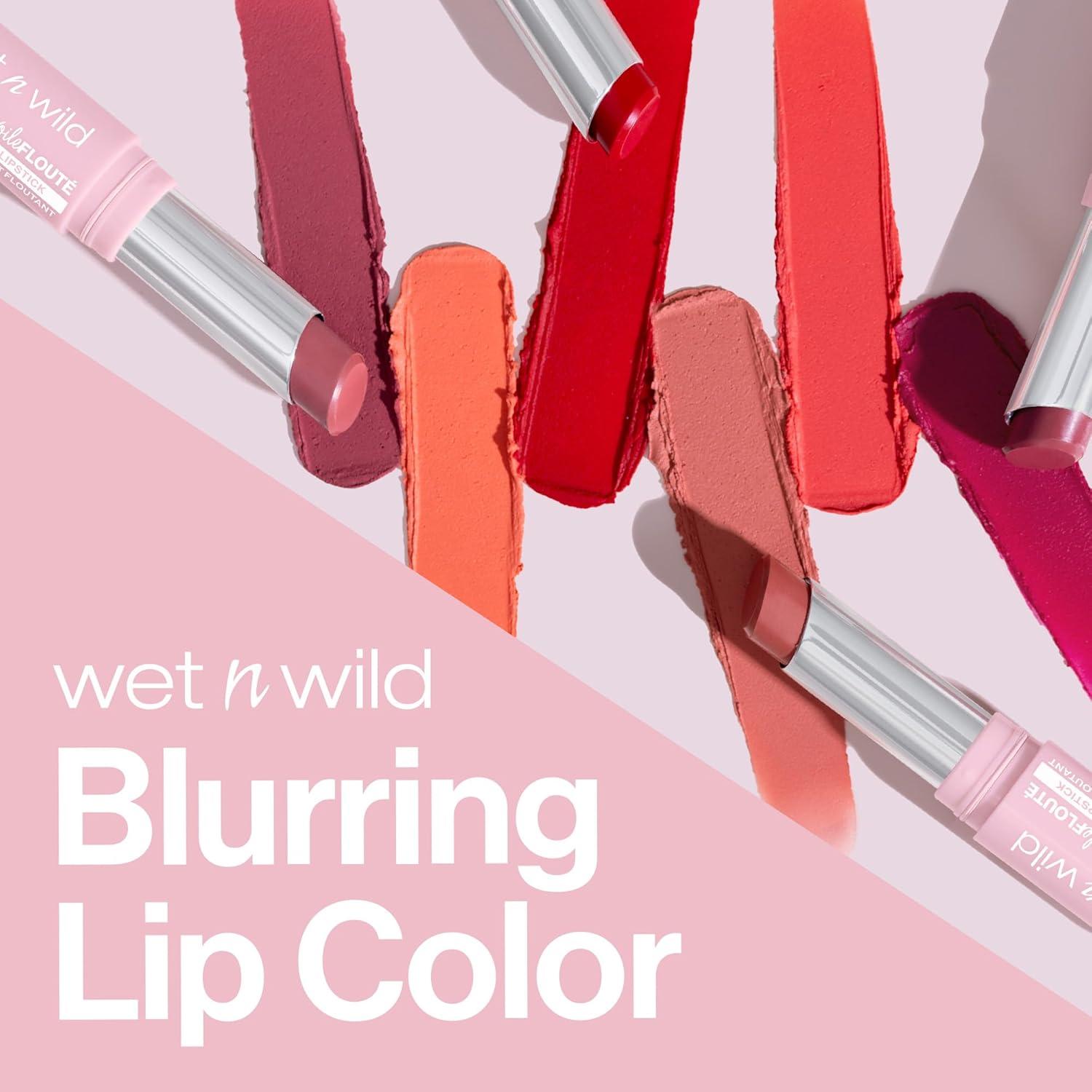 wet n wild Soft Blur Matte Lipstick, Velvety Semi-Sheer Buildable Color, Soft Matte Powdery Finish, Comfortable Wear, Vegan & Cruelty-Free – Apricot Smoothie(Little Red Rosette)
