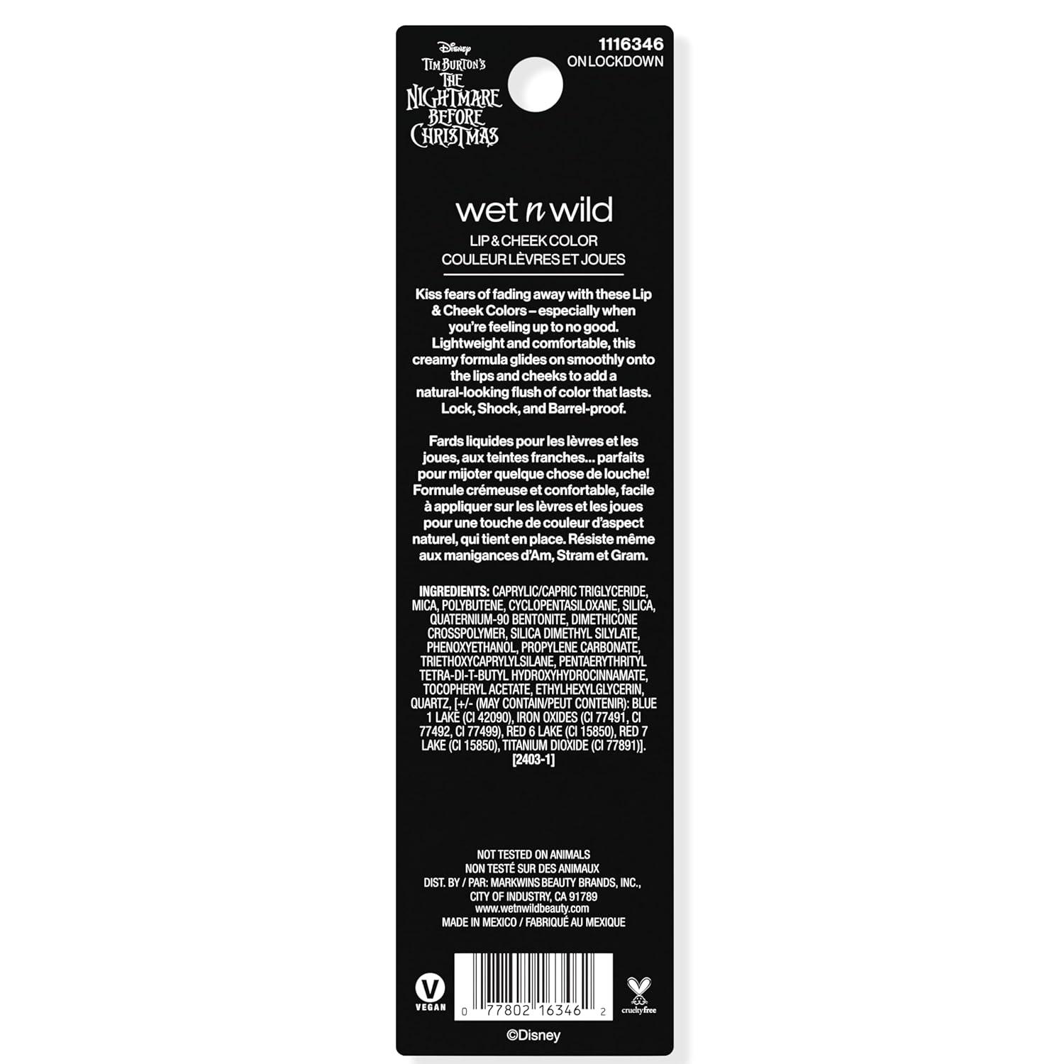 wet n wild Nightmare Before Christmas Lip & Cheek Color-On Lockdown(On Lockdown)