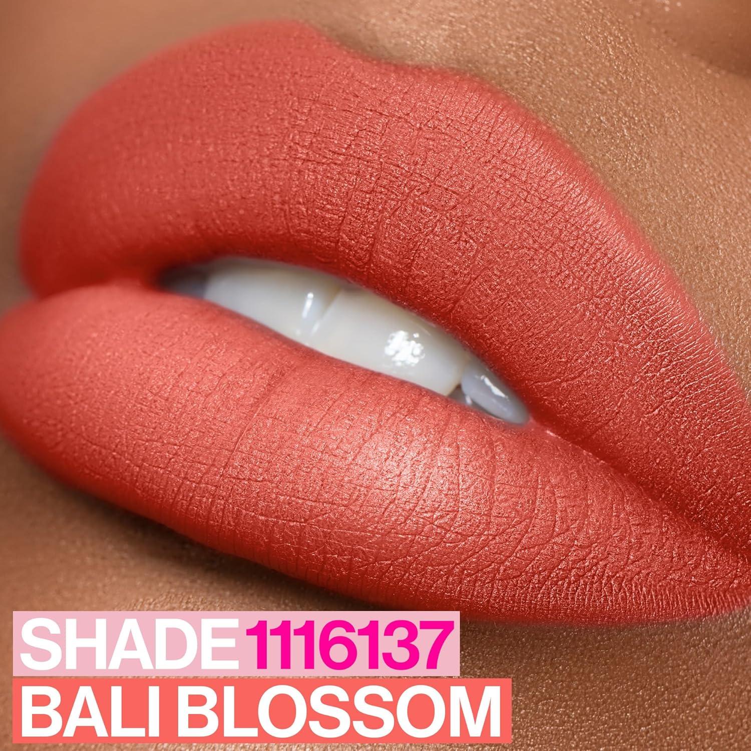 wet n wild Soft Blur Matte Lipstick, Velvety Semi-Sheer Buildable Color, Soft Matte Powdery Finish, Comfortable Wear, Vegan & Cruelty-Free – Apricot Smoothie(Bali Blossom)
