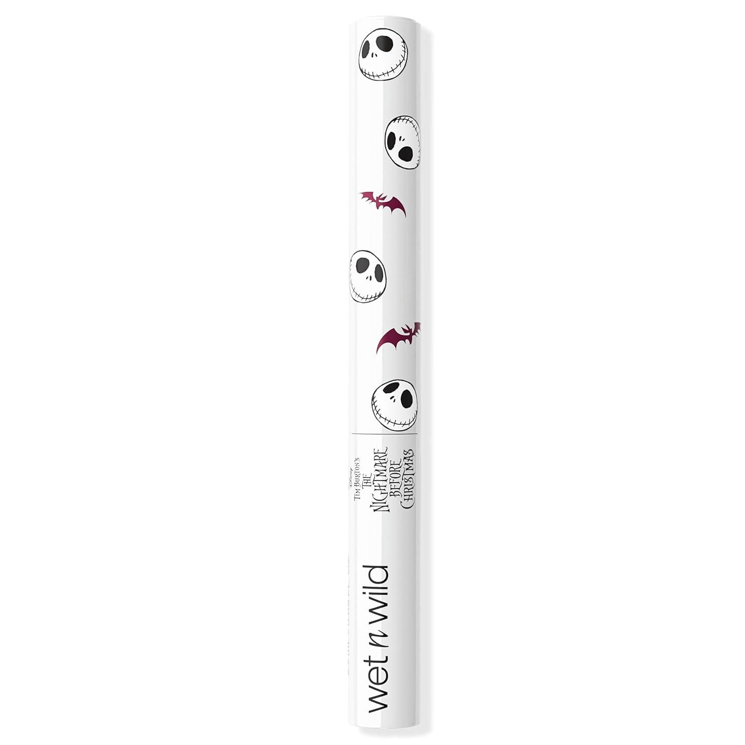 wet n wild Nightmare Before Christmas Matte Liquid Eyeliner, Ultra-Matte Rich Pigment, Easy Precision Flexible Brush Tip, Travel-Friendly, Cruelty-Free – Bone Daddy