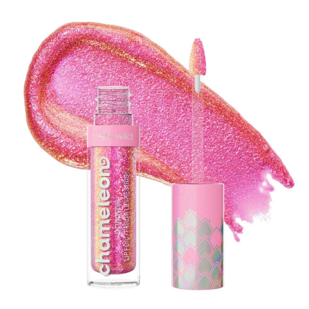wet n wild Chameleon Chrome Lip Foil, Bold Light-Reflecting Pigments, Multidimensional Shine, Non-Sticky Smooth Formula,Vegan & Cruelty-Free – Halo’s Way(Halo’s Way)