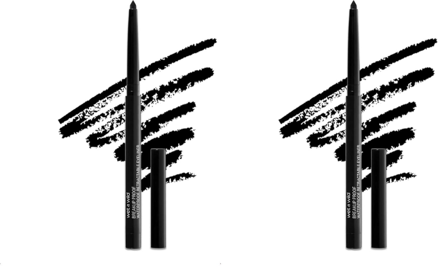 wet n wild Mega Last Breakup Proof Waterproof Retractable Gel Eyeliner – Ultra Pigmented 16-Hour Long Wear, Smudge Proof Satin Finish Formula, Cruelty-Free & Vegan – Charcoal(Black)