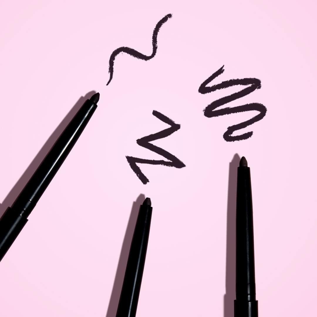 wet n wild Mega Last Breakup Proof Waterproof Retractable Gel Eyeliner – Ultra Pigmented 16-Hour Long Wear, Smudge Proof Satin Finish Formula, Cruelty-Free & Vegan – Charcoal(Black Brown)